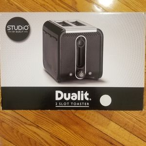 Dualit Studio 2-Slot Toaster White Steel NIB